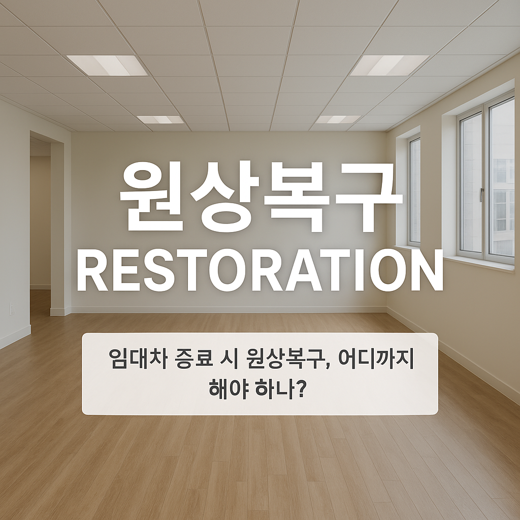 임대차 종료 시 원상복구, 어디까지 해야 하나 실무 경험과 법적 기준
